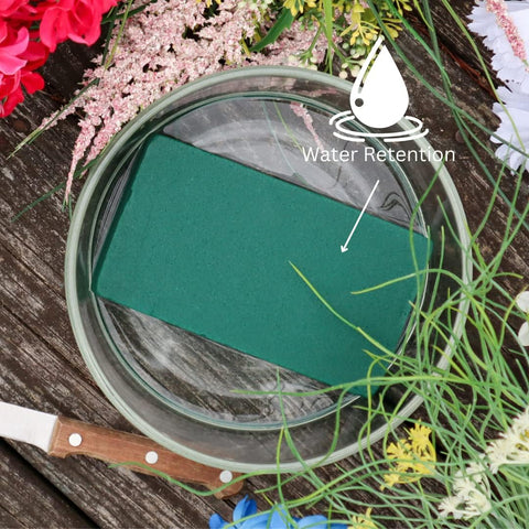 FLOFARE Pack of 3 Floral Foam Blocks Each (6"L x 3"W x 1.75"H) Green Wet & Dry Flower Foam for Fresh & Artificial Flower Arrangement, Plant Foam, Florist Supplies for DIYs, Arts, Crafts & Weddings