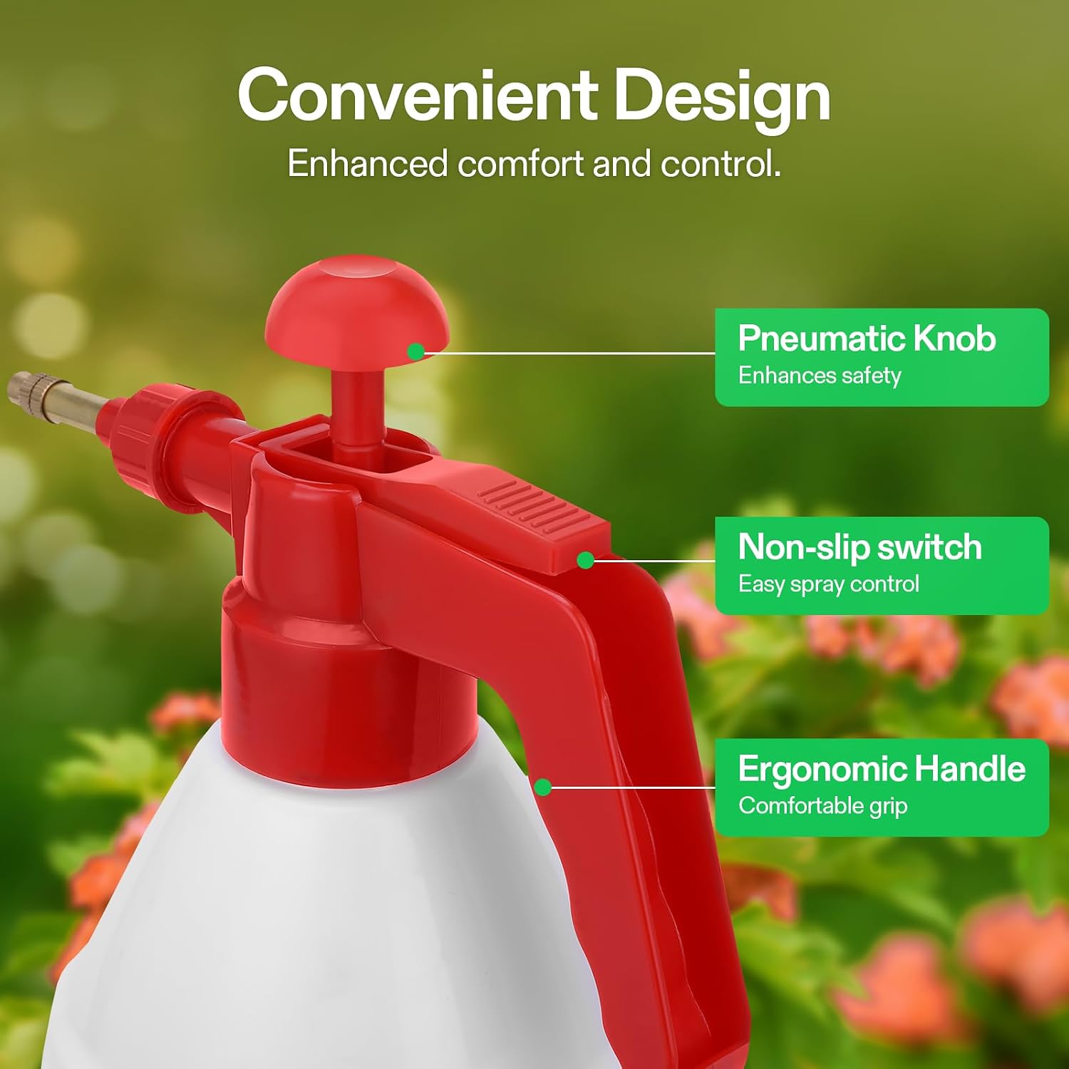 VIVOSUN 27oz Pump Sprayer, Handheld Garden Water Sprayer Bottle (Pack of 2)