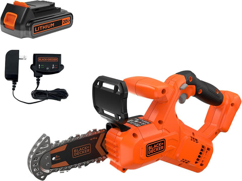 BLACK+DECKER 20V MAX Pruning Chainsaw Kit, Battery and Charger Included (BCCS320C1)