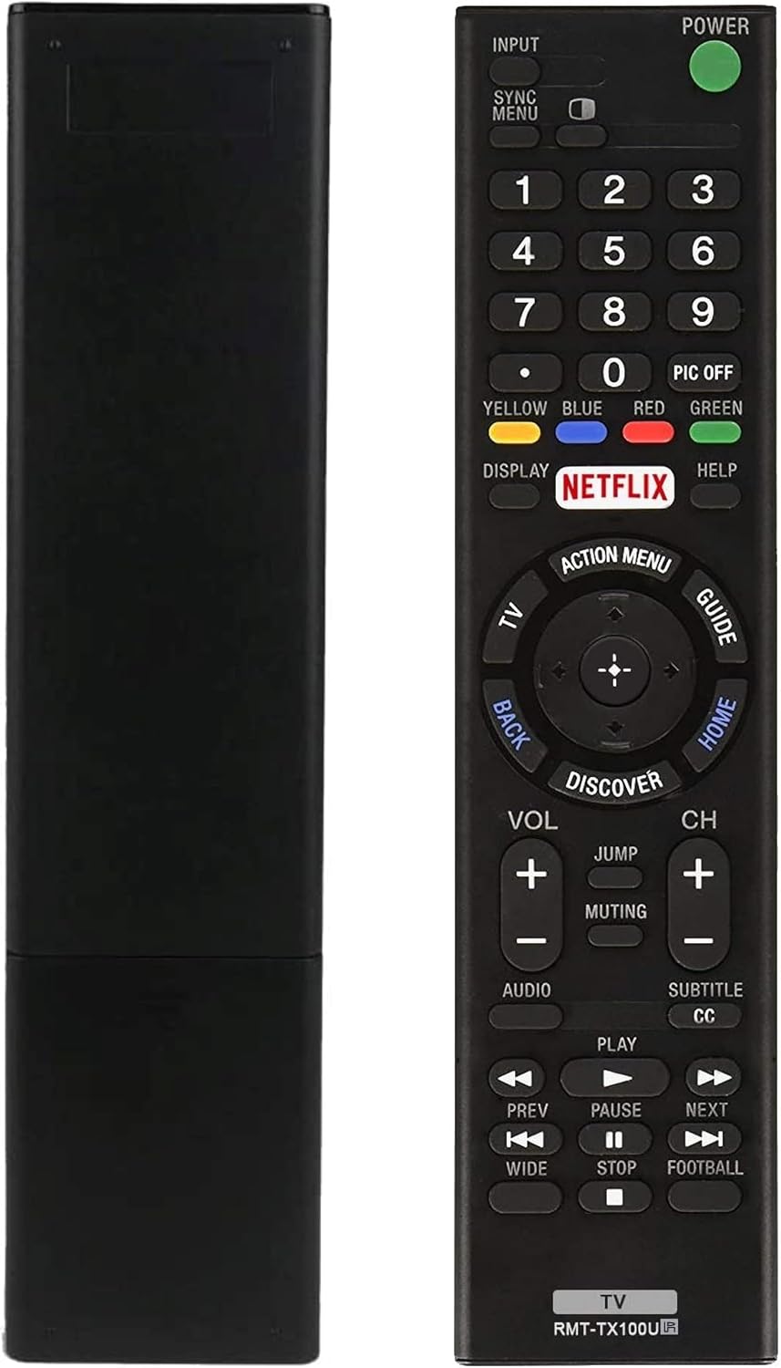 RMT-TX100U Universal Remote Control for Sony-TV-Remote All Sony LCD LED HDTV Smart bravia TVs - No Setup Needed