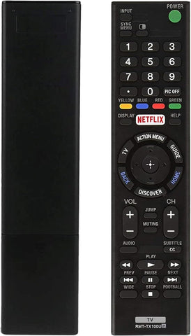 RMT-TX100U Universal Remote Control for Sony-TV-Remote All Sony LCD LED HDTV Smart bravia TVs - No Setup Needed