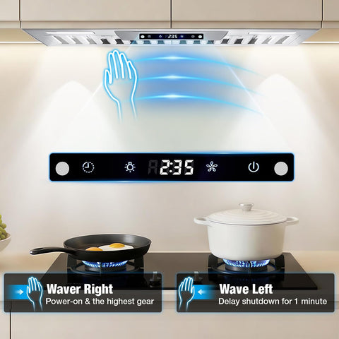 30 Inch Insert Range Hood, Built-in Kitchen Vent Hood 900 CFM