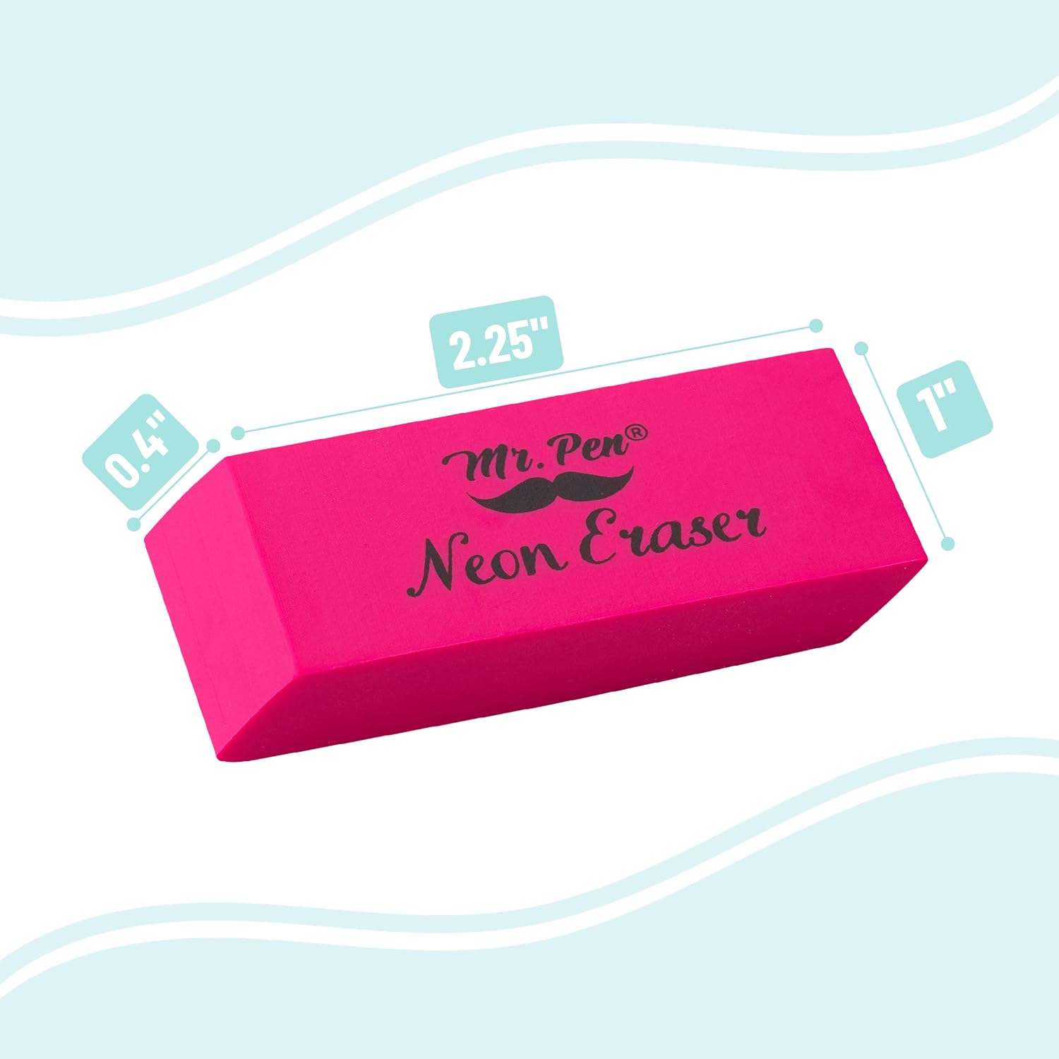 Mr. Pen- Pencil Eraser, 24 Pack, Neon Colors