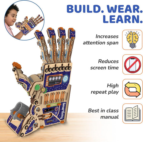 Smartivity Robotic Mechanical Hand STEM Toy for Kids 8-14