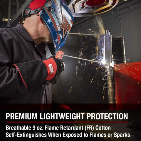 Lincoln Electric Premium Flame Resistant (FR) Cotton Welding Jacket | Breathable | K2985