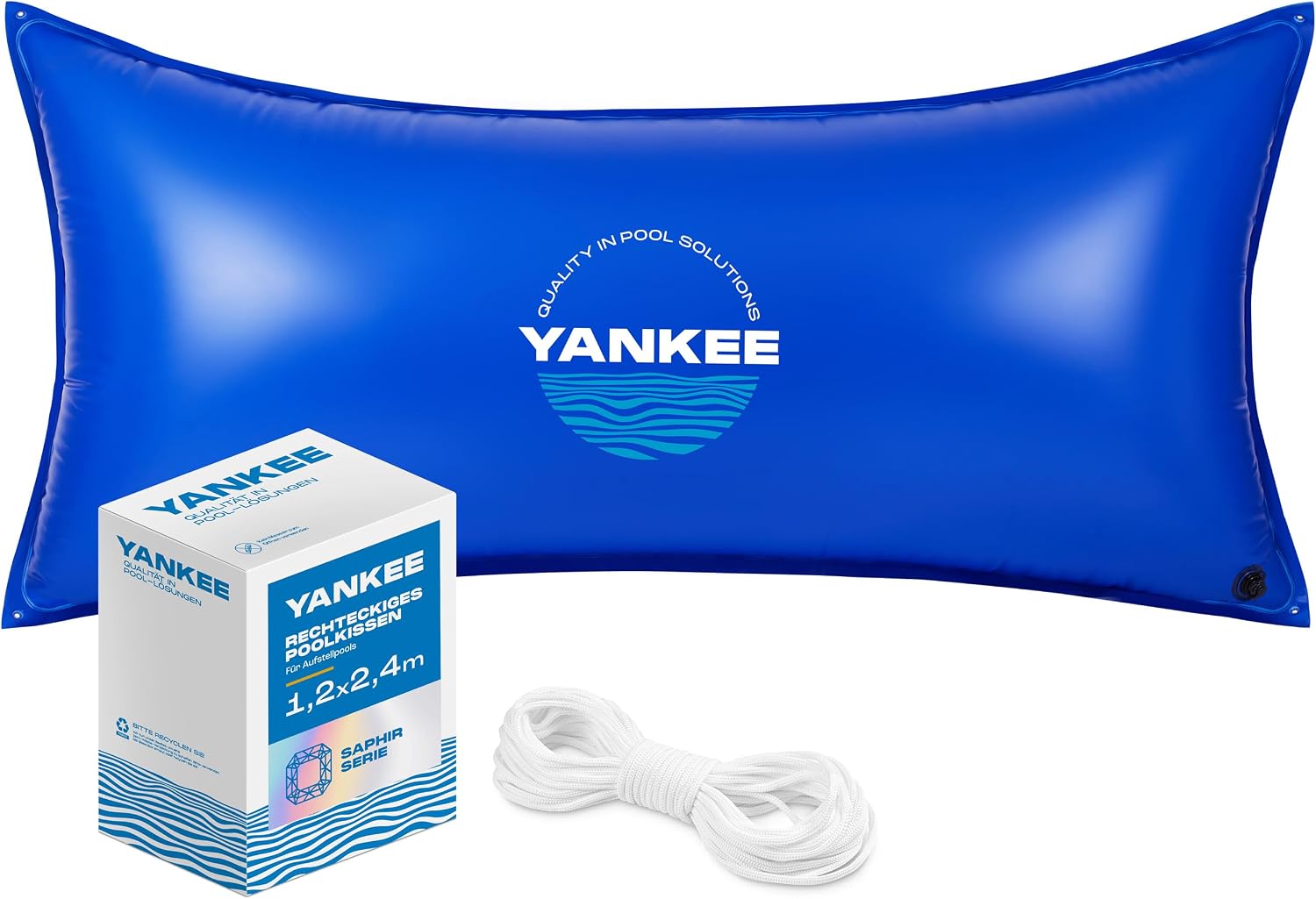 Yankee 4x8 ft Pool Pillow for Above Ground Pools, Pool Pillow for Closing Winter, Extra Durable 0.4 mm PVC (27 Gauge), Winter Pool Pillow.
