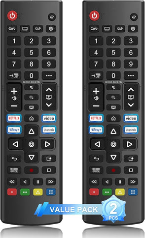(Pack of 2) Replacement for LG-TV-Remote-Control,AKB76040302 Universal Remote for All LG 4K OLED UHD QLED MiniLED Smart TVs