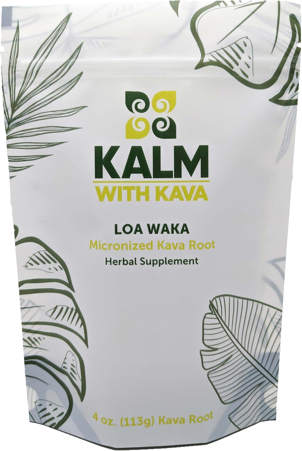 KALM with Kava Loa Waka Micronized Kava (8 oz.)