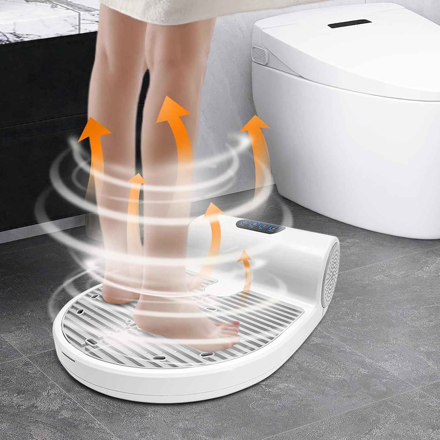 Full Body Dryer After Shower 3 Wind Speeds Bathing Suit Dryer 1400w Body Care Dryers Stand Foot Dryers For Bathroom With Lcd Control Pane (1400W)