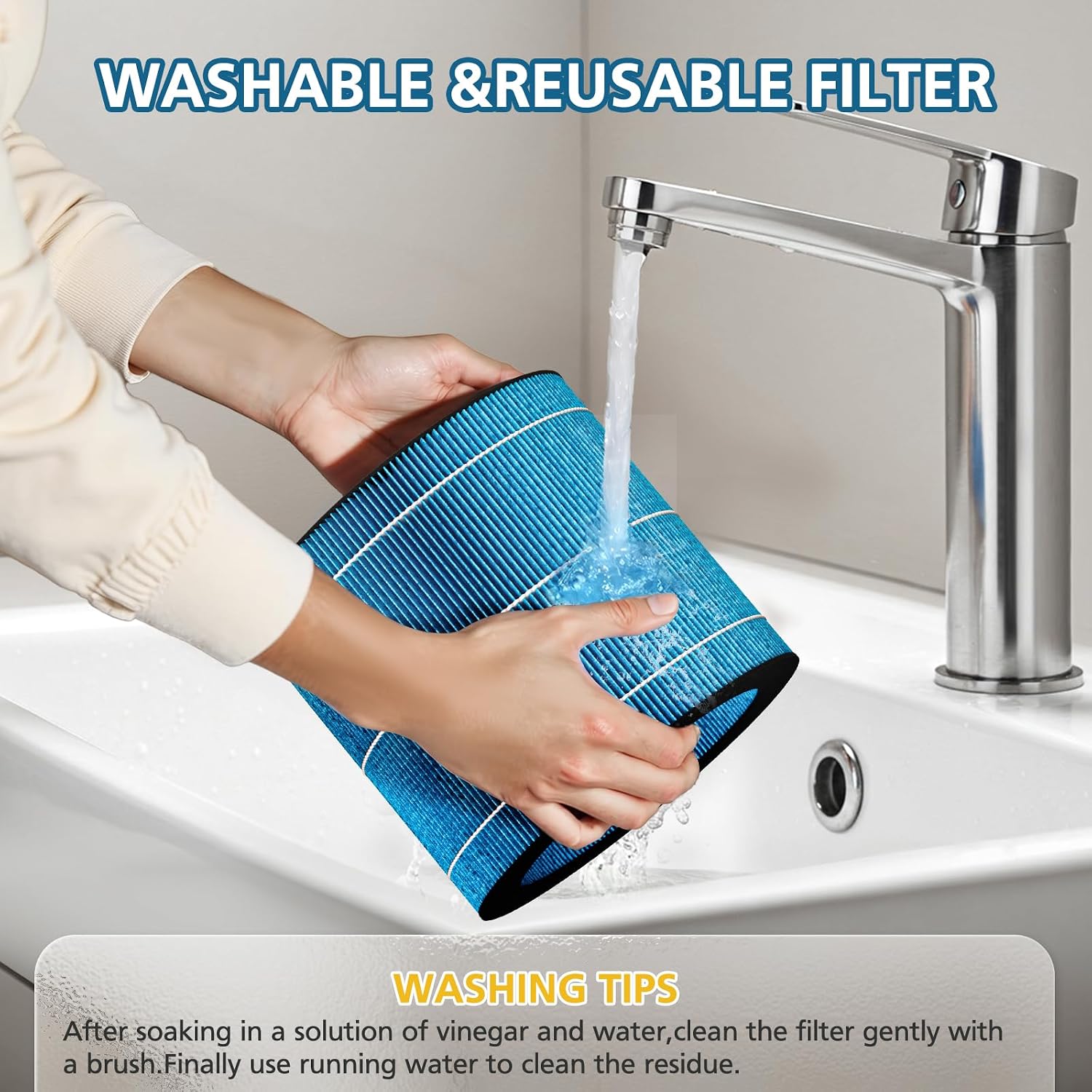 MIRO PRO Washable Humidifier Wicking Filter for Afloia MIRO PRO, 2-Pack