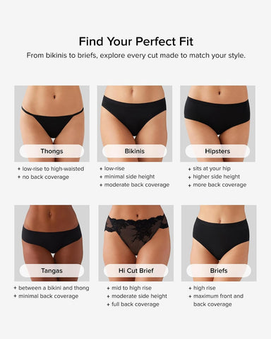 Wacoal Women's B-Smooth Seamless Hi-Cut Brief Panty, 834175