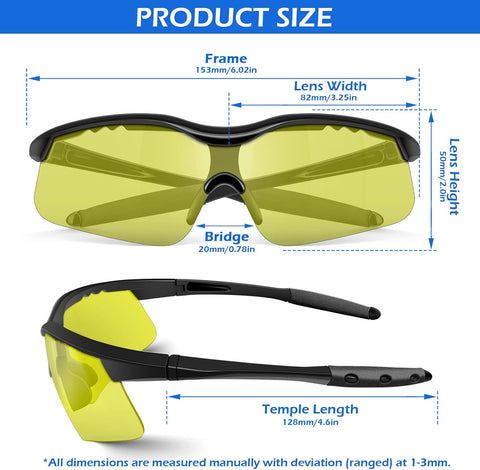 OXG 12 Pack Safety Glasses, ANSI Z87.1 Protective Eyewear for Men Women