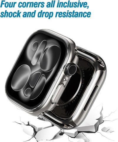 Ailun 2 Pack Screen Protector Case for Apple Watch Series 11/10, 46mm