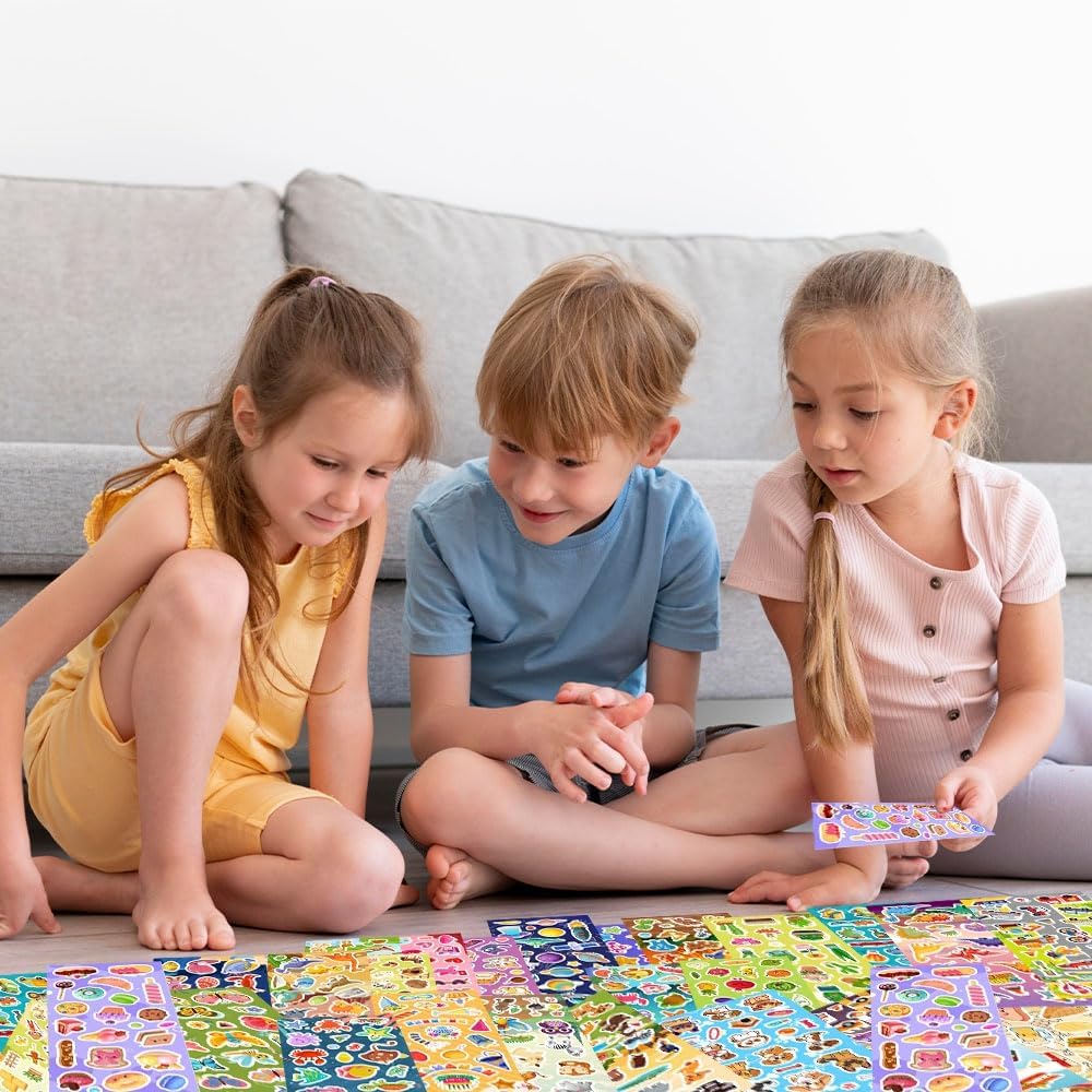 24 Sheets Stickers for Kids & Toddlers, Cute Kids Stickers Variety Pack