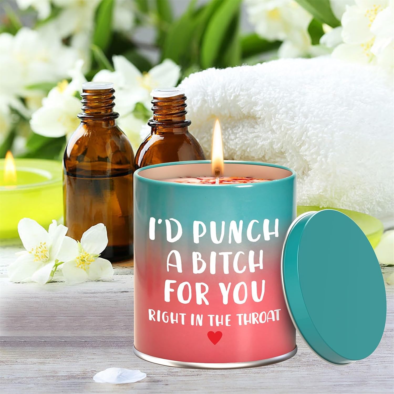 Christmas Birthday Sister Gifts for Women Her Funny Scented Candle