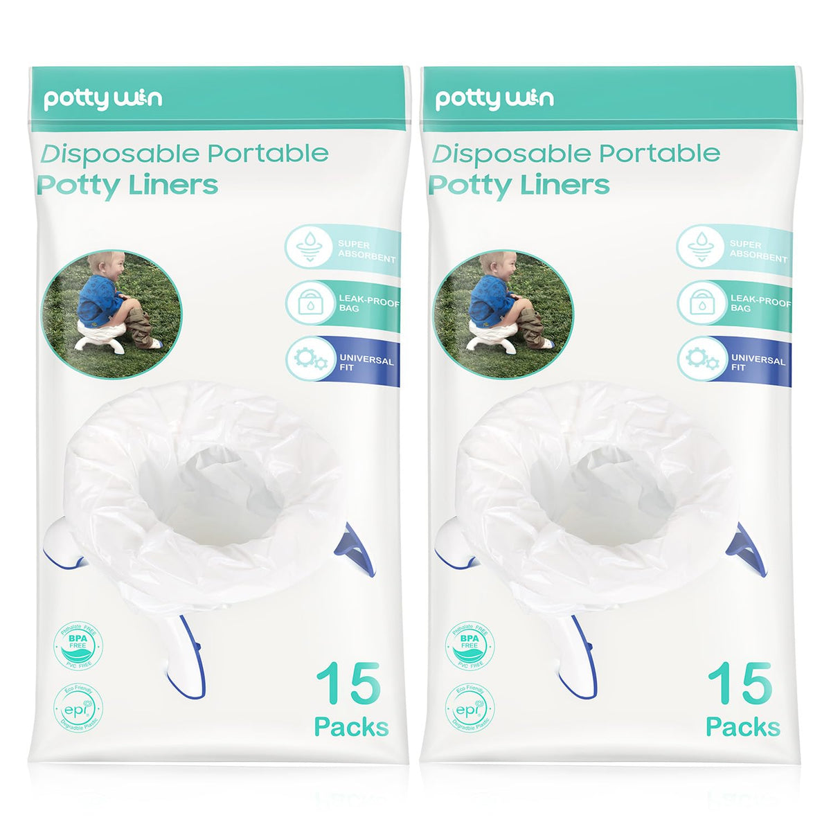 [30 Counts] Disposable Potty Liners Compatible with OXO Tot 2-in-1 Go Potty