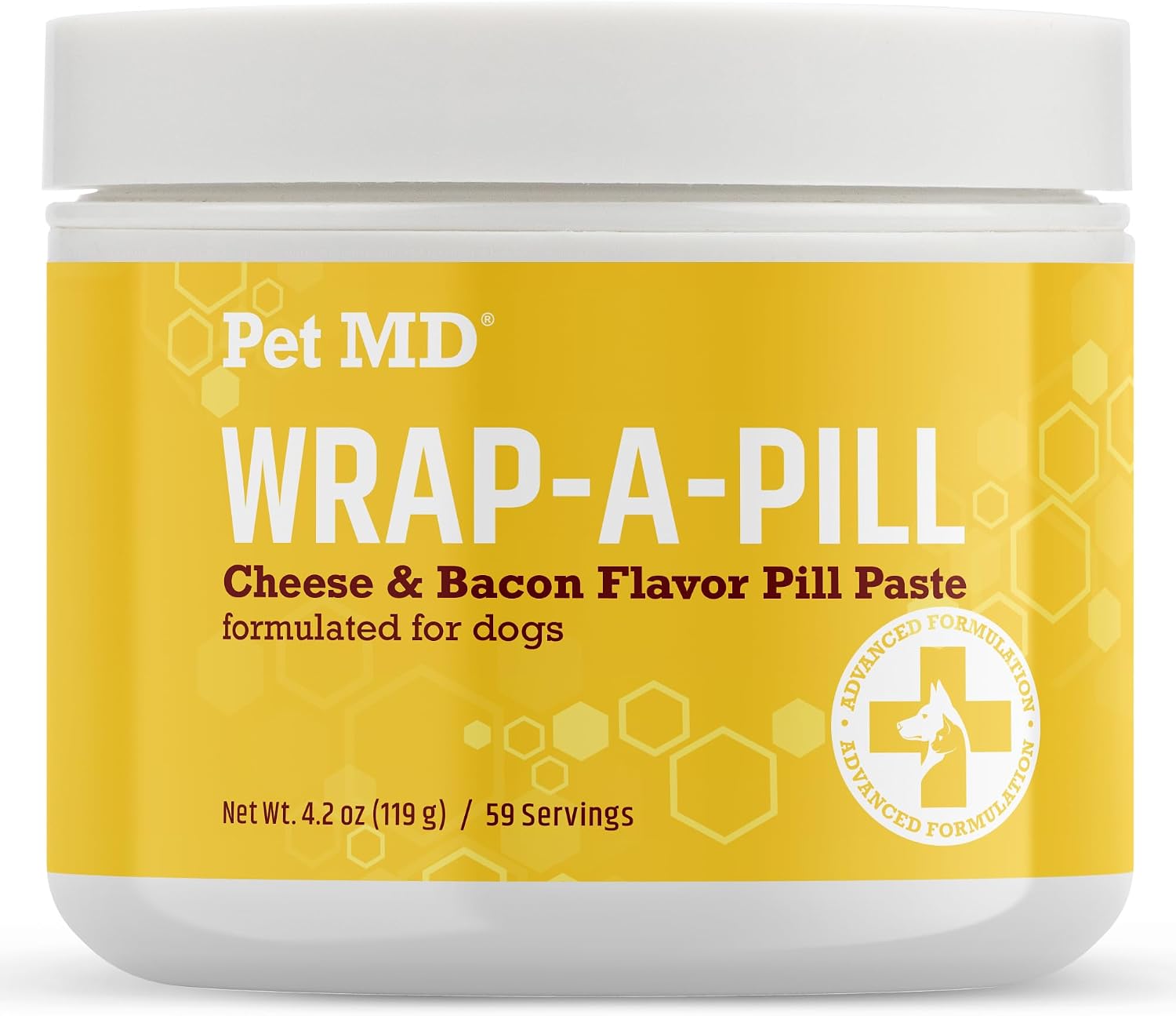 Pet MD Wrap A Pill Cheese & Bacon Flavor Pill Paste for Dogs - 4.2 oz