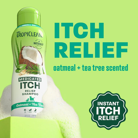 TropiClean Oatmeal Dog Shampoo, Medicated, 20oz