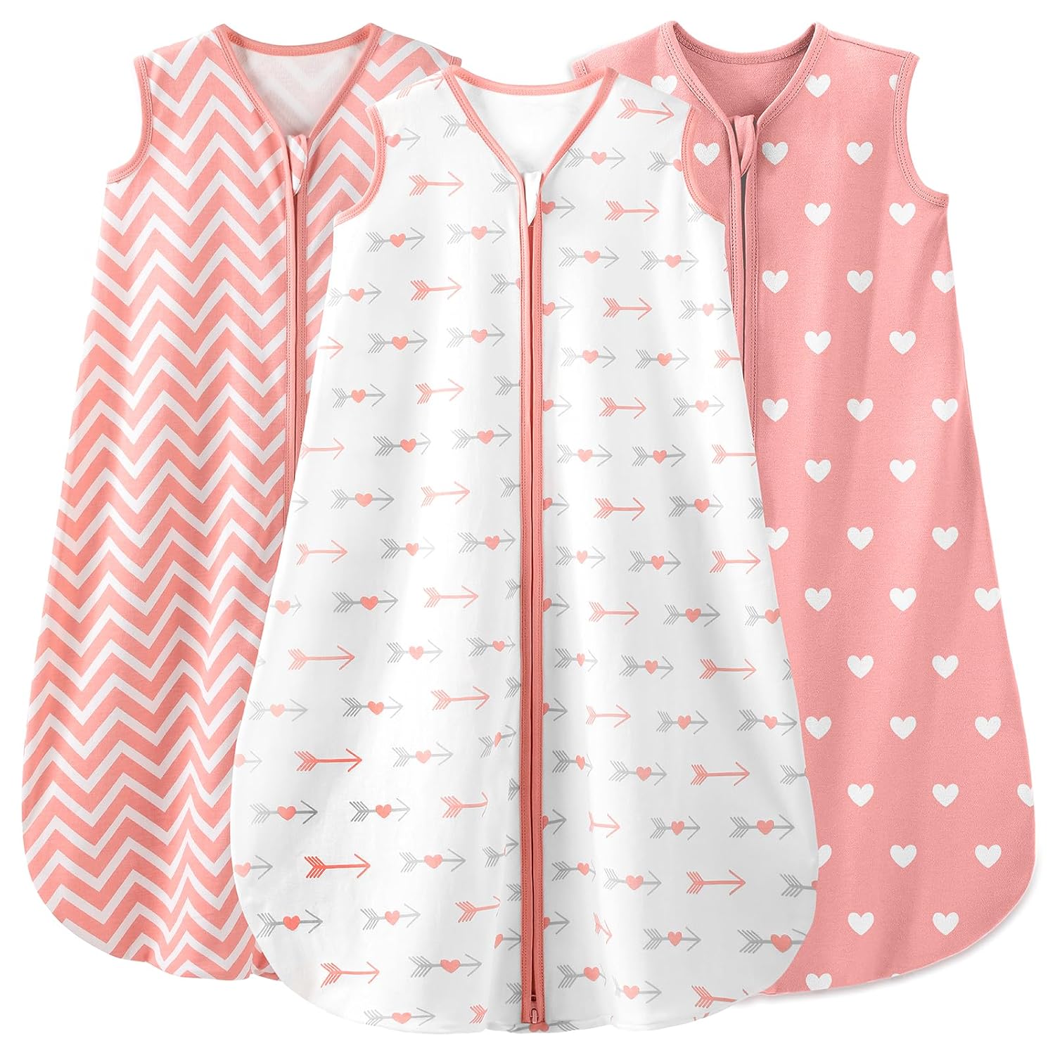 Yoofoss Baby Sleep Sack 0-6 Months 100% Organic Cotton TOG 2.5 2-Way Zipper