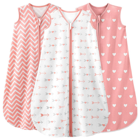 Yoofoss Baby Sleep Sack 0-6 Months 100% Organic Cotton TOG 2.5 2-Way Zipper