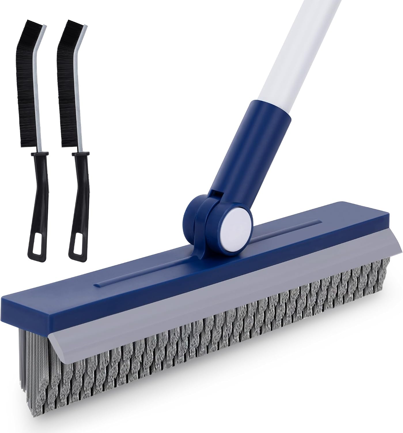IVYROLL Grout Brush with Long Handle, V-Shaped Bristles, Tile Floor Cleaner