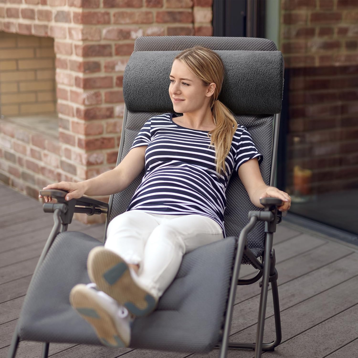 Wesiti Recliner Leg Rest Cushion Footrest Pillow Elevate Feet, Dark Gray