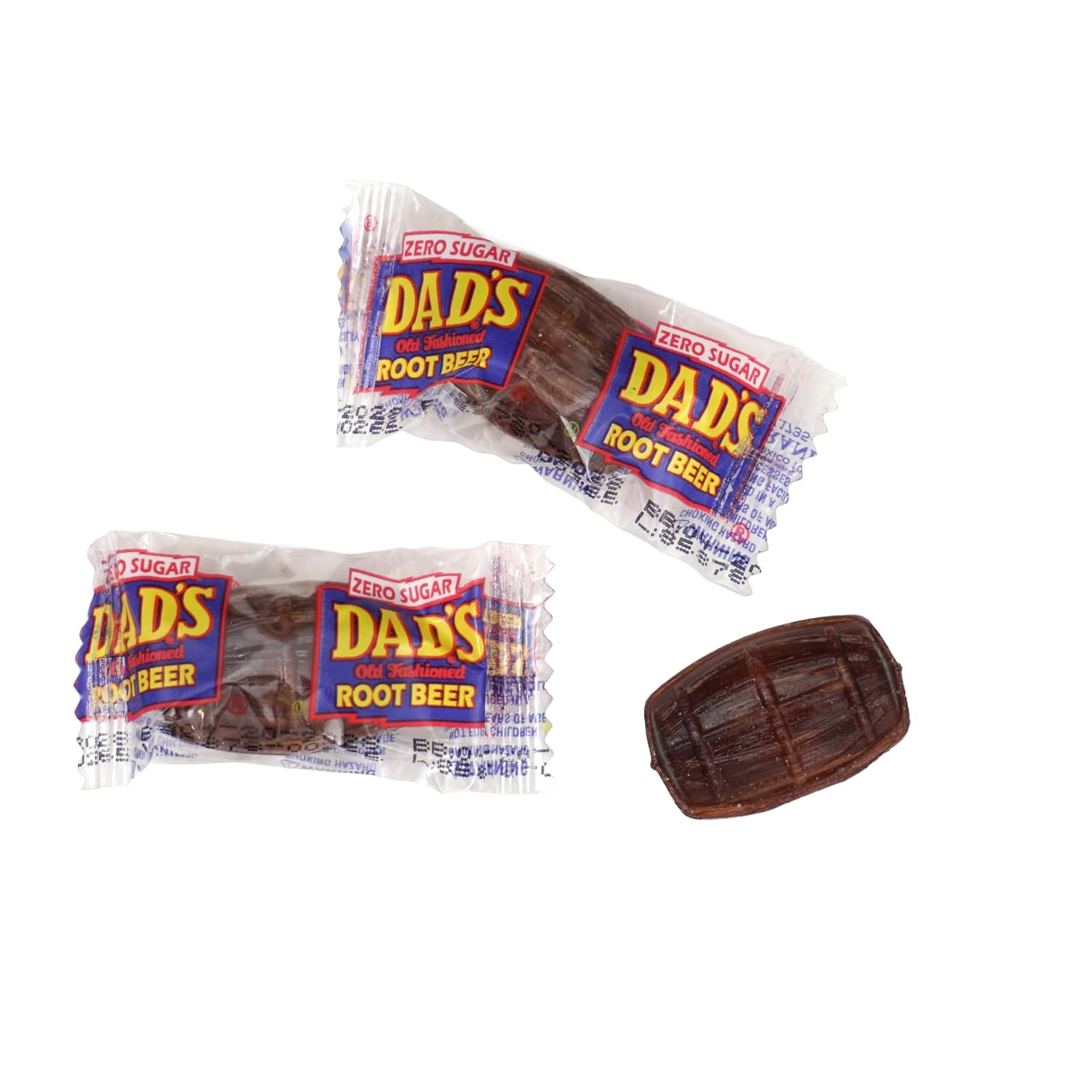 Sugar Free Dad's Root Beer Barrels, 1lb, Approx. 50, Sugar Free Hard Candy