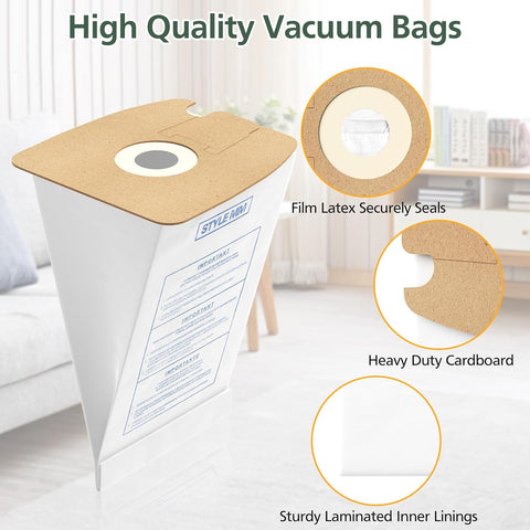 Style MM Vacuum Bags for Eureka Mighty Mite 3670 3680 Canister Vacuums