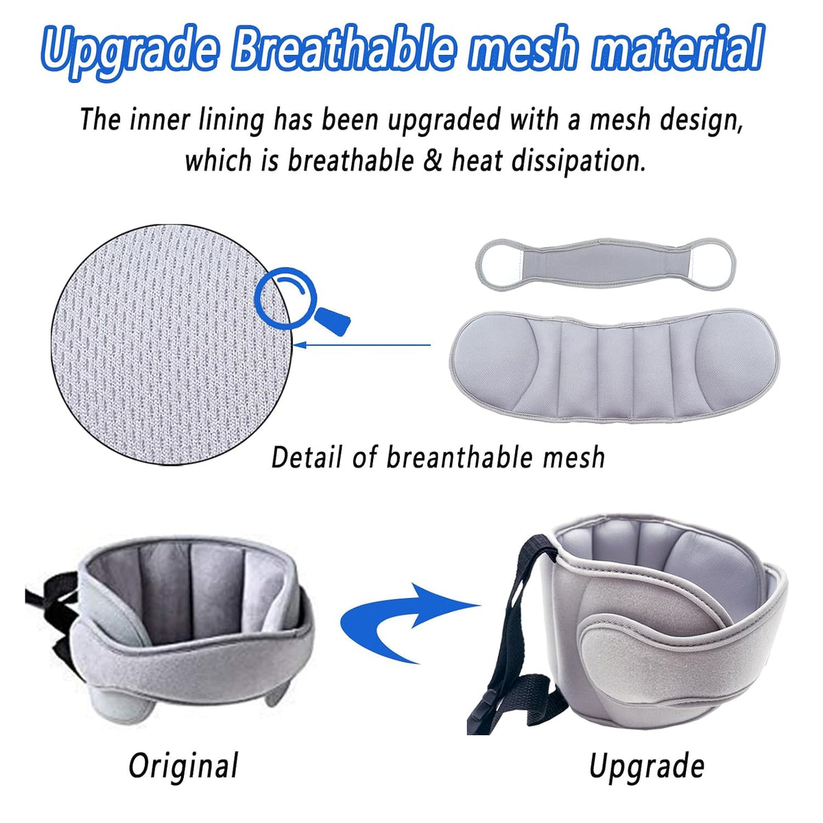 Adjustable Child Head Support for Car Seats, Car Seat Head Support for Kids