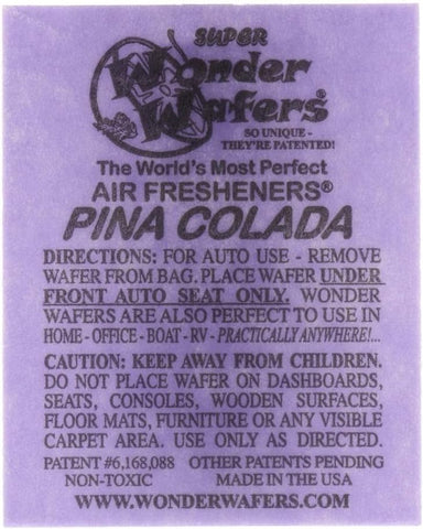Wonder Wafers 10CT Individually Wrapped Air Fresheners CREAMY VANILLA