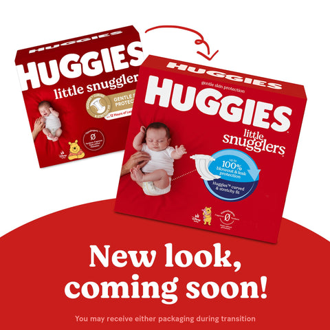 Huggies Little Snugglers Baby Diapers, Size 1 (8-14 lbs), 84 Ct, Newborn Diapers