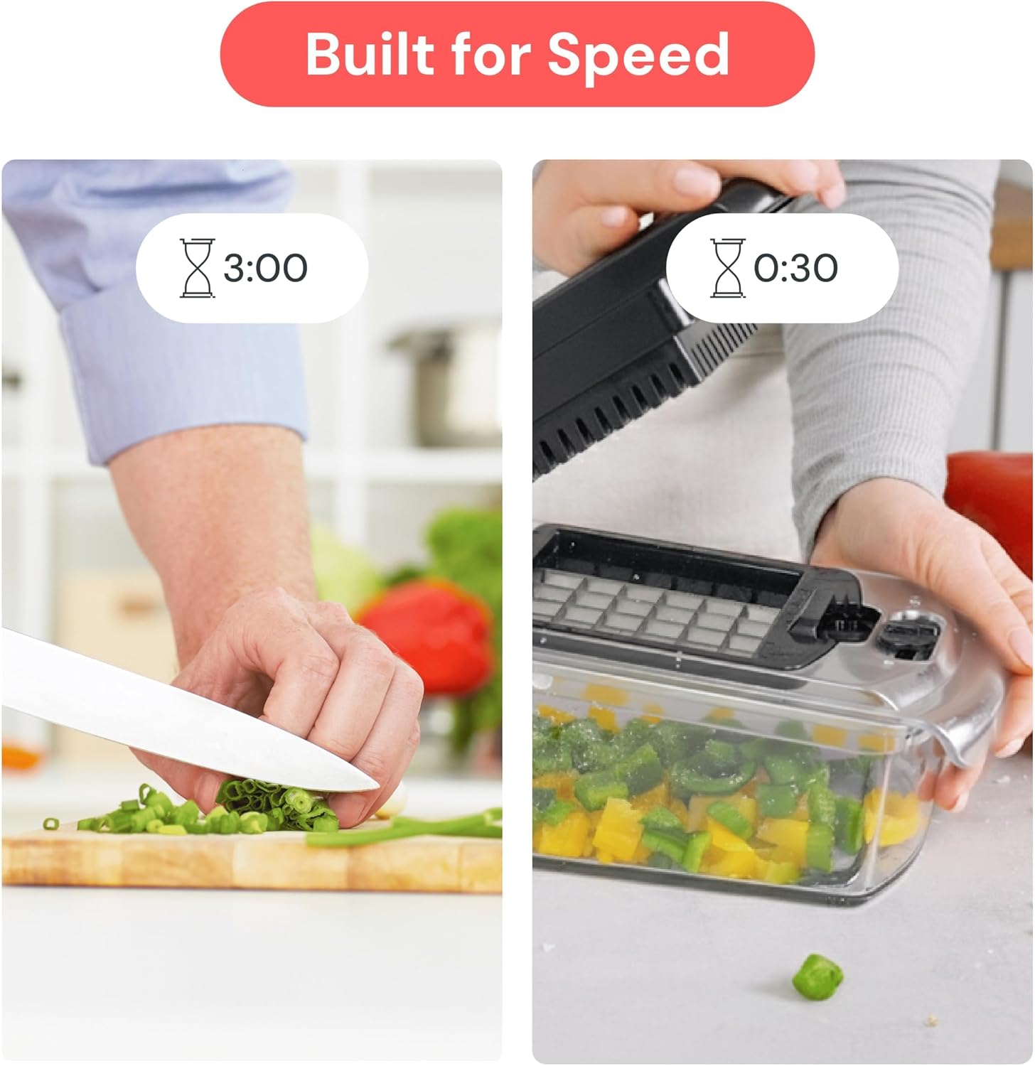 Fullstar Pro Original Vegetable Chopper & Spiralizer, Kitchen Prep Tool