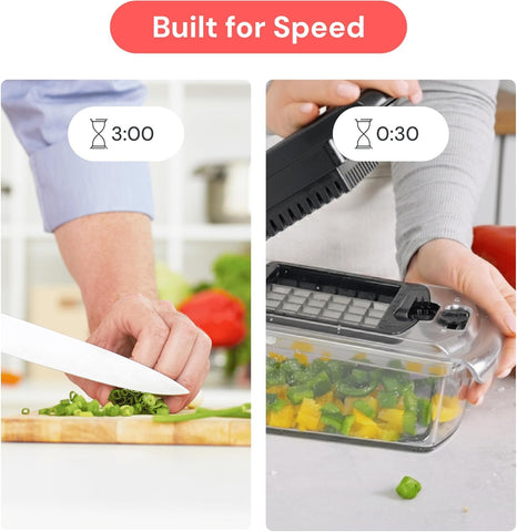 Fullstar Pro Original Vegetable Chopper & Spiralizer, Kitchen Prep Tool