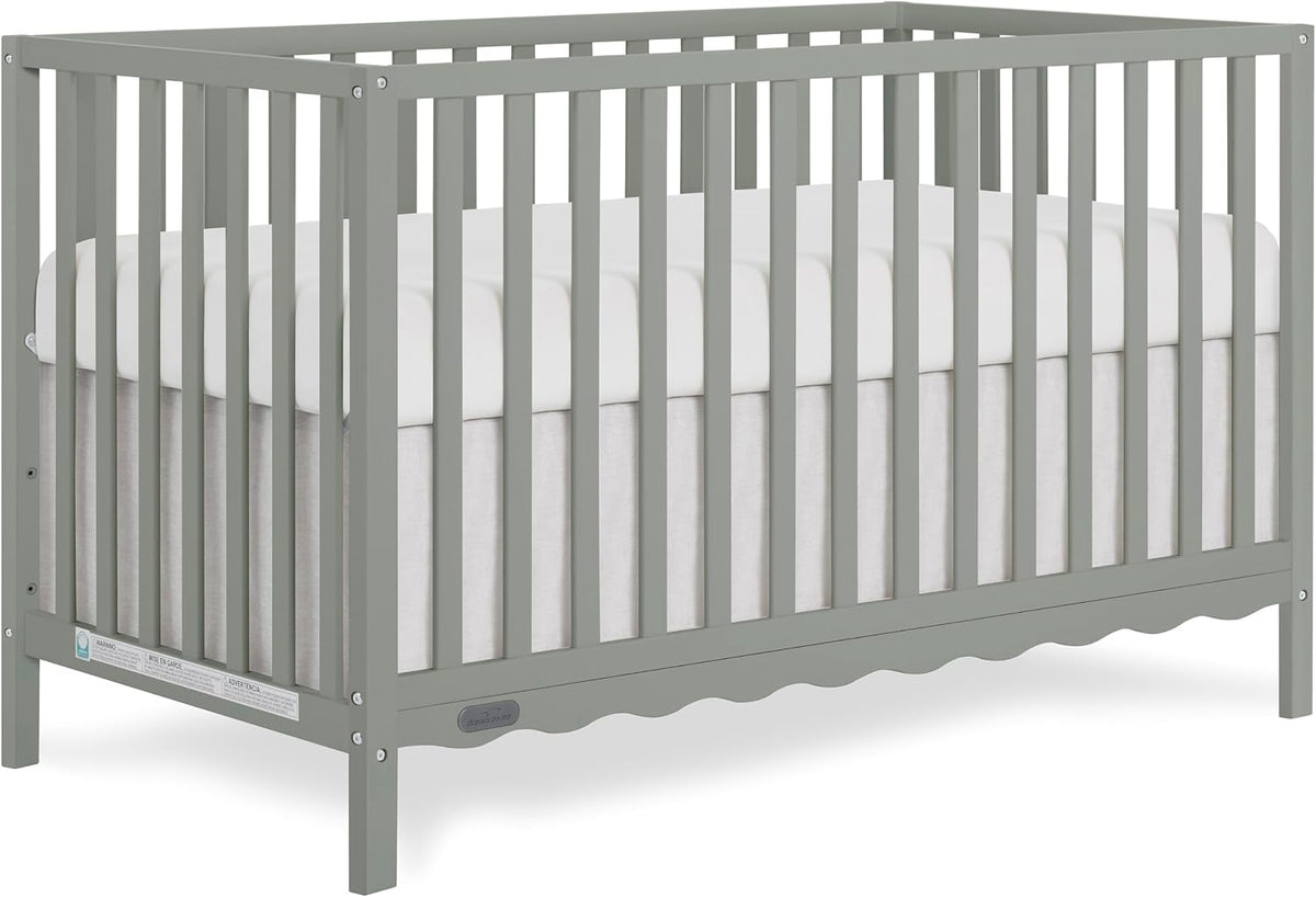Dream On Me Synergy Wave 5-in-1 Convertible Full Size Baby Crib, Seagrass