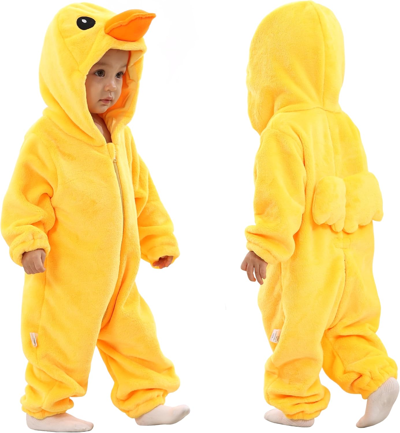 TONWHAR Unisex-Baby Animal Costume for Halloween & Playwear - Cartoon Hooded Romper Jumpsuit for Infants & Toddlers