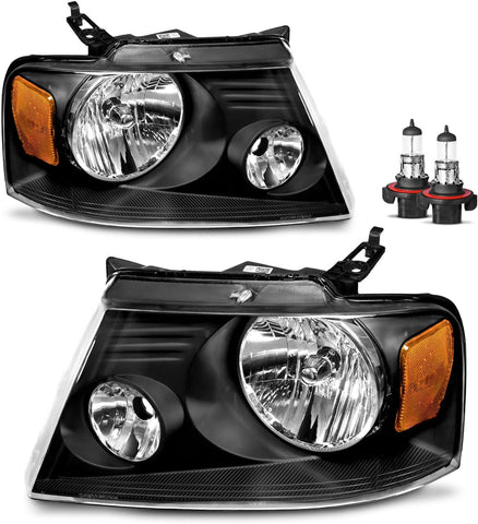 Headlights Halogen for 2004-2008 Ford F150