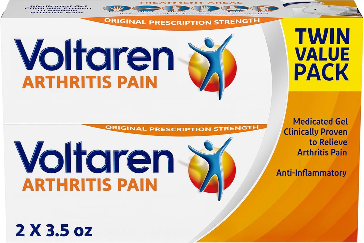 Voltaren Arthritis Pain Gel, Diclofenac Pain Relief Cream, 100 g, 2 Pack