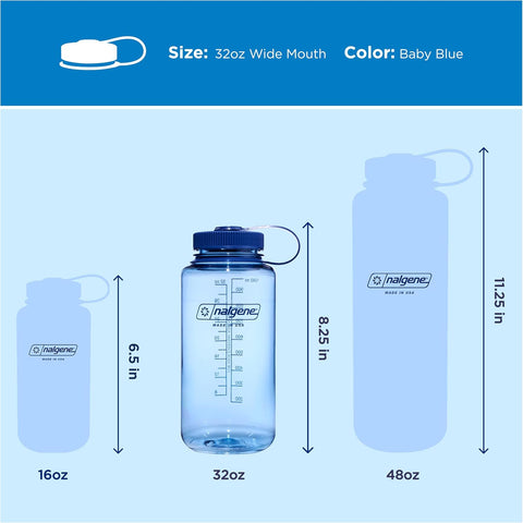 Nalgene 32 oz Wide Mouth Water Bottle