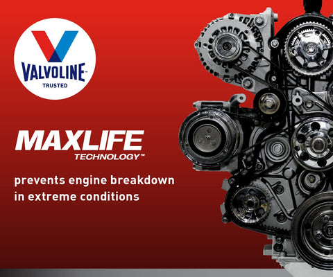Valvoline Full Synthetic High Mileage with MaxLife Technology SAE 5W-20 Motor Oil 1 QT, Case of 6