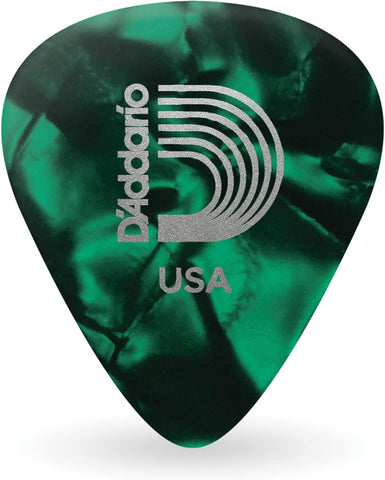 D'Addario Celluloid Guitar Picks - Guitar Accessories - Guitar Picks for Acoustic Guitar, Electric Guitar, Bass Guitar - Natural Feel, Warm Tone - Red, Extra Heavy 1.25mm Heavy, 25-pack