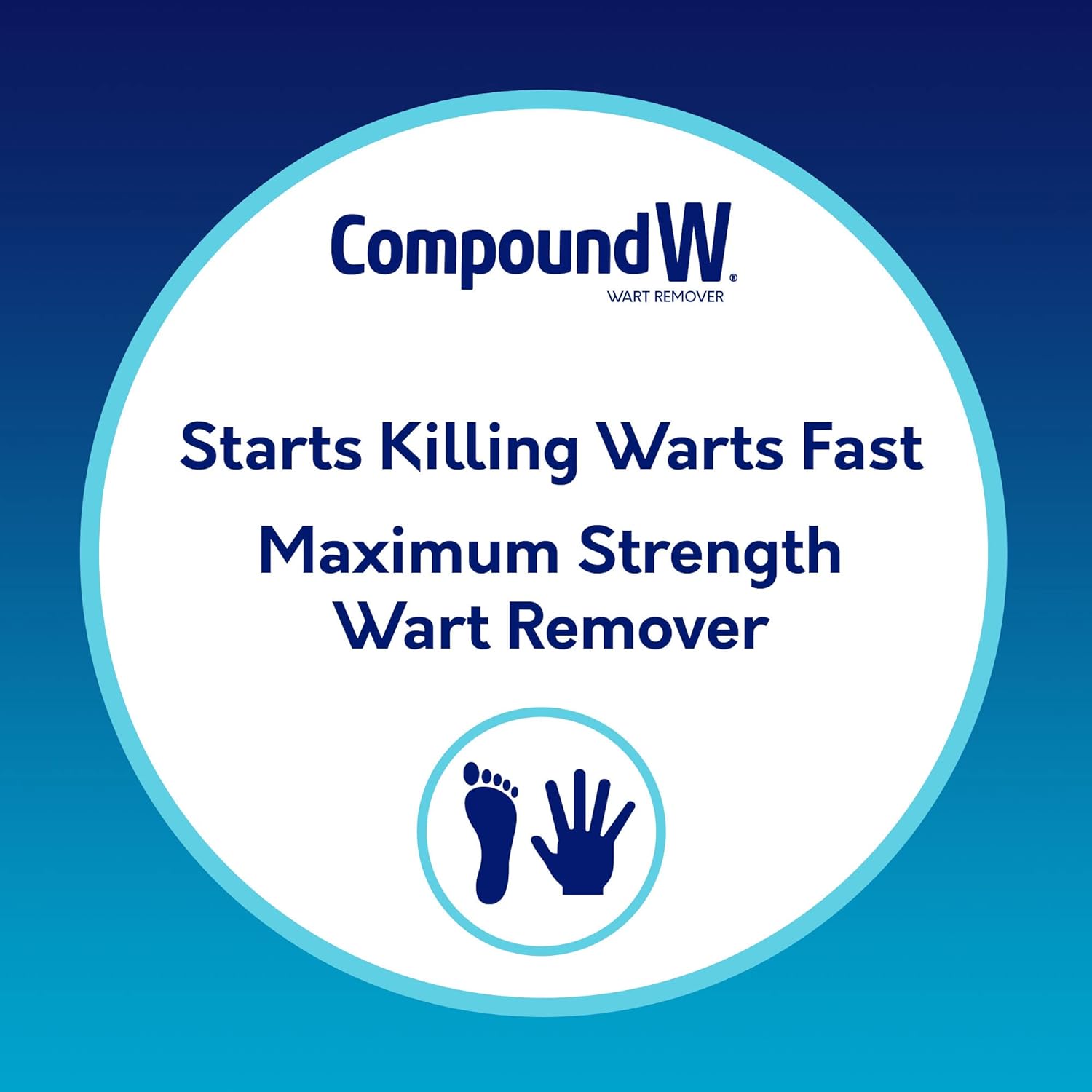 Compound W Maximum Strength Wart Remover One Step Medicated Pads, 14 Ct