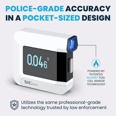 BACtrack C8 Breathalyzer | BAC Alcohol Tester | Optional App