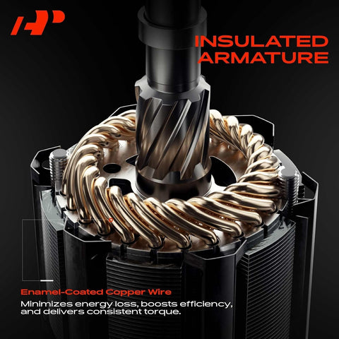 A-Premium High Torque 3HP Starter Motor, 12V 2.5KW 9 Teeth Clockwise
