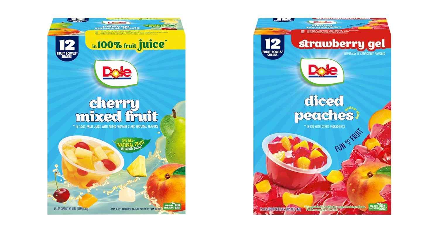Dole Fruit Bowls Pineapple Tidbits, 4oz, 36 Total Cups | In 100% Juice Snacks, Gluten & Dairy Free, Bulk Lunch Snacks for Kids & Adults