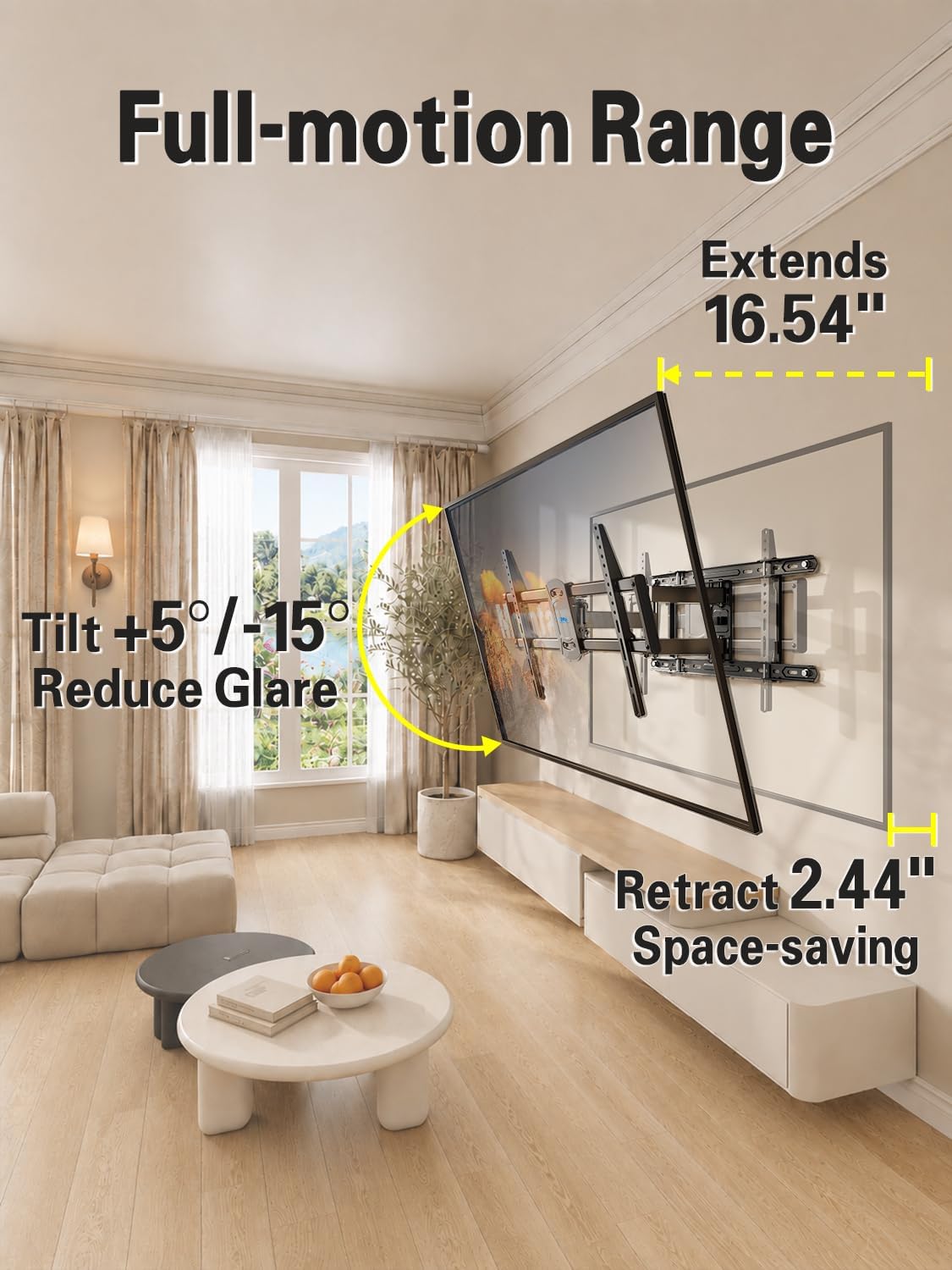 Mounting Dream TV Wall Mount for Most 42-84 Inch TVs
