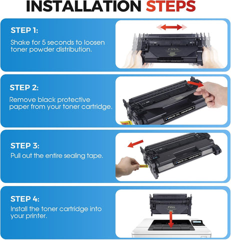 148A Toner Cartridge (with Chip) Replacement for HP 148A Toner Cartridge,