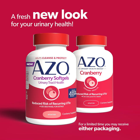 AZO Cranberry Pills for Women & Men, Urinary Tract Health, 100 Softgels