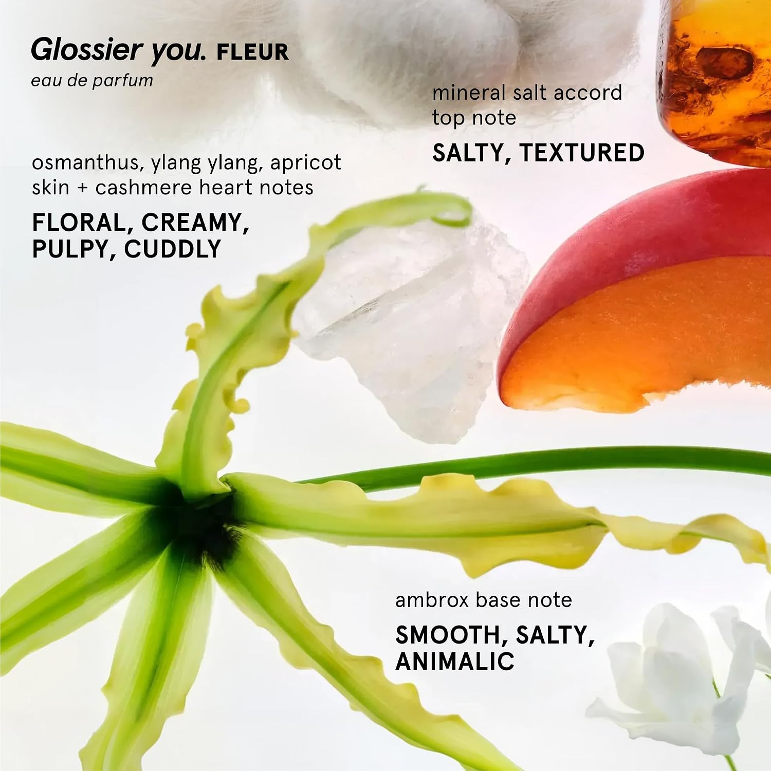 Glossier You Fleur Eau de Parfum, Unisex Skin-Scent Enhancer, 50 ml