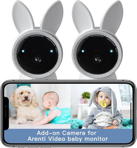 ARENTI 2K Baby Camera, 360-Color RGB Night Light, 2.4G WiFi w/APP (AICAM)