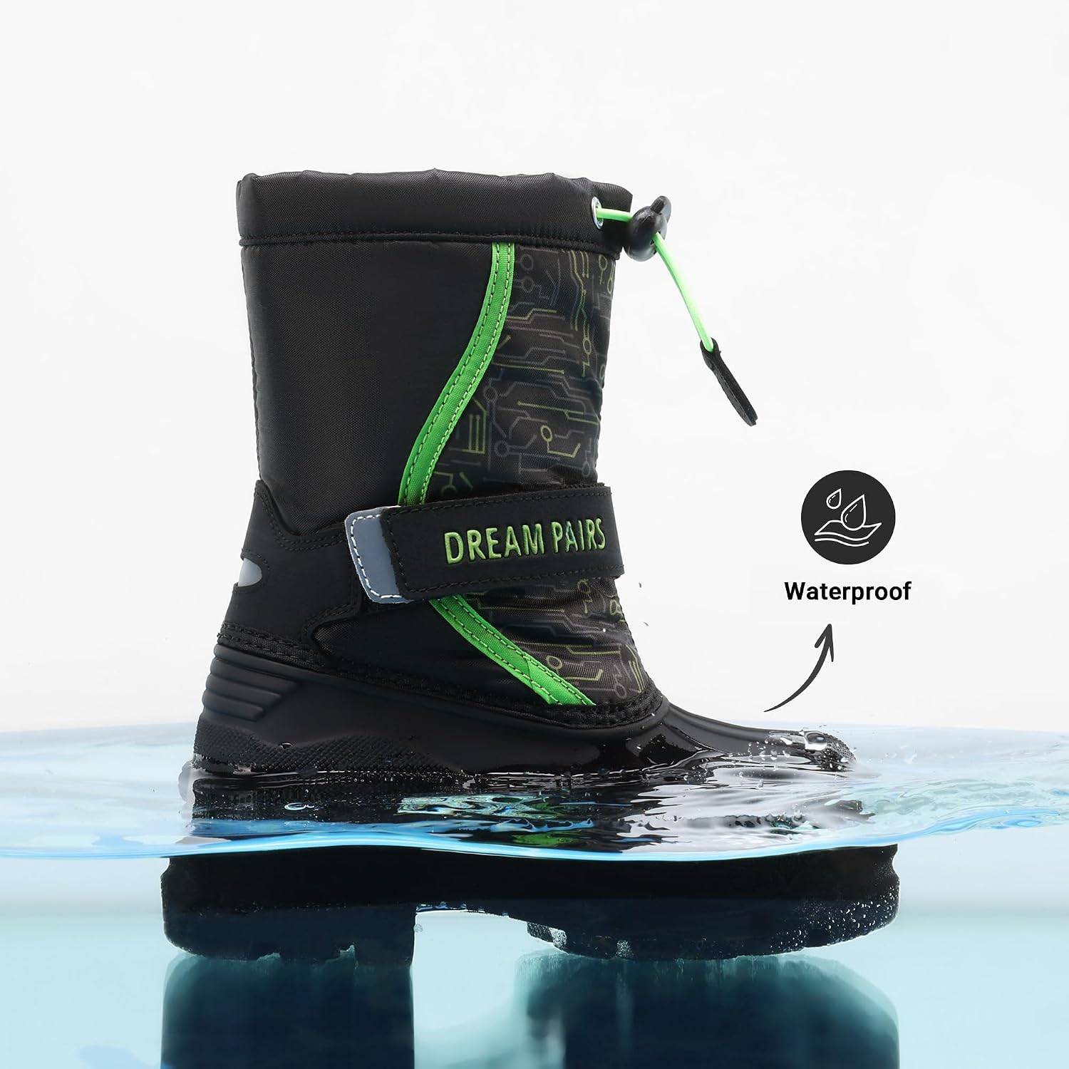 DREAM PAIRS Unisex Snow Waterproof Winter Boots